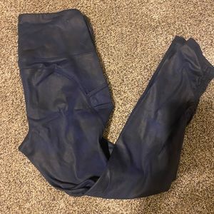 Distressed Blue Ankle Cinch Hi-Rise 7/8 24"